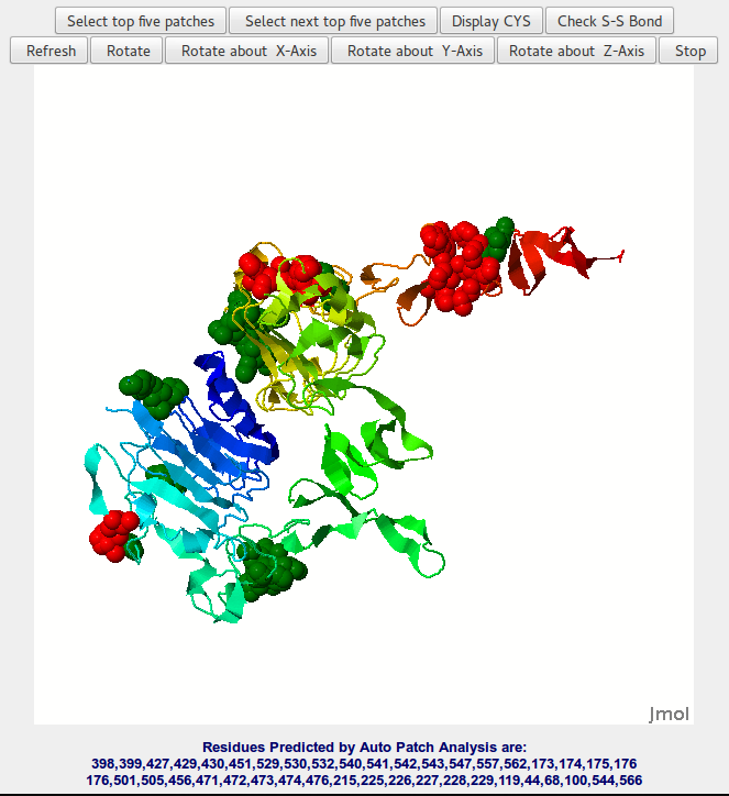 Example output from BCEP